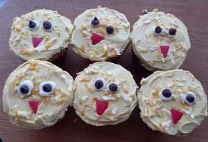 Cheese Straws and Easter Chick Cupcakes