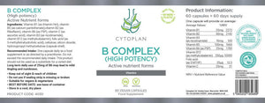 b complex high potency 60s