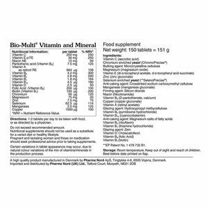 bio multi vitamin and mineral 150s