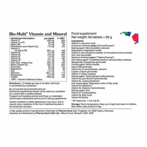 bio multi vitamin and mineral 60s