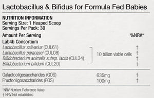 lactobacillus bifidus for formula fed babies 33g