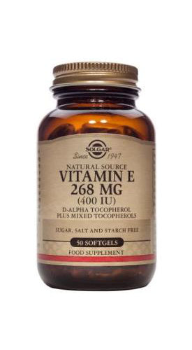 vitamin e 268mg 400iu 50s softgels