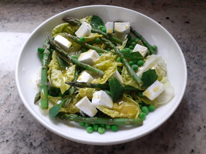 Asparagus, feta & lemon salad