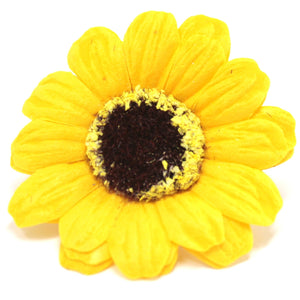 10 x Craft Soap Flowers - Sml Sunflower - Yellow - CSFH