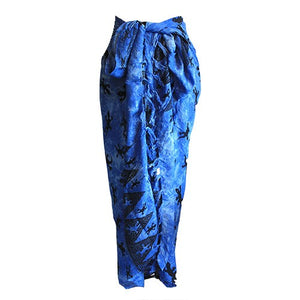 bali gecko sarongs blue