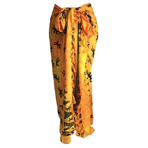 bali gecko sarongs yellow