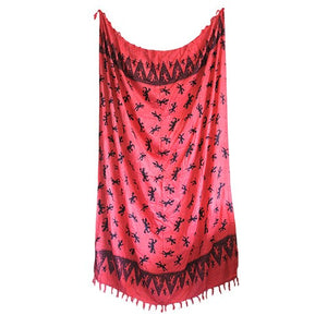 bali gecko sarongs pink