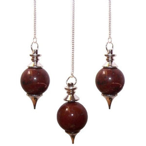 sphere pendulums red jasper