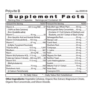 D'Adamo Personalized Nutrition Polyvite Multivitamin Support for Type B 120's