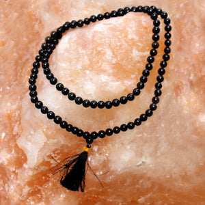 108 Bead Mala - Black Agate - Gmala