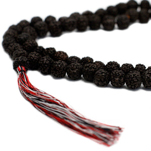 108 Rudraksha Mala - Dark - RudR