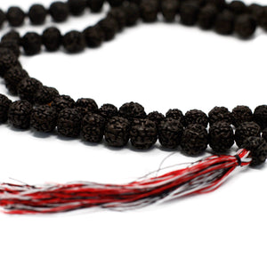 108 Rudraksha Mala - Dark - RudR