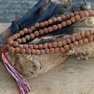 108 Rudraksha Mala - Natural - RudR