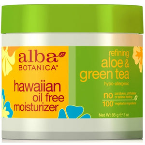 hawaiian oil free moisturizer aloe green tea 85g