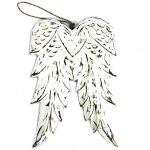 hand crafted double angel wing 31cm