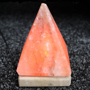 quality usb pyramid salt lamp 9 cm single