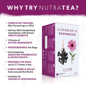 elderberry echinacea tea bags 20s