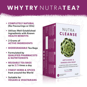 nutra cleanse tea bags 20s