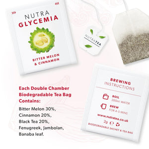 nutra glycemia tea bags 20s