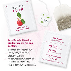 nutra flow tea bags 20s