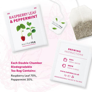 raspberry leaf peppermint tea bags 20s