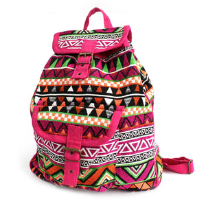 jacquard bag pink backpack