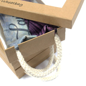 luxury lavender wheat bag in gift box lavender comforts