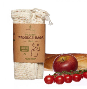 organic produce bags bread bag 3 pack