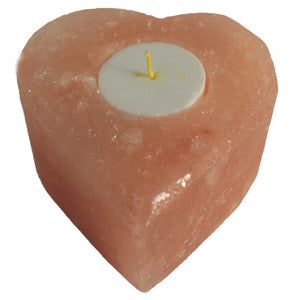 salt candle holder med heart