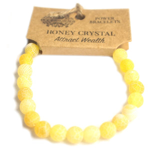 power bracelet honey crystal