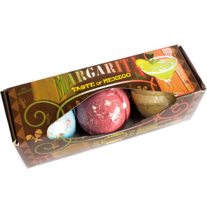 set of three margarita bath bombs