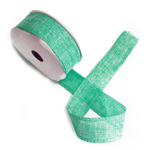 natural texture ribbon 38mm x 20m aqua