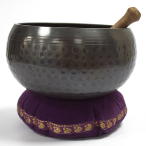 singing bowl velvet cushion 16cm