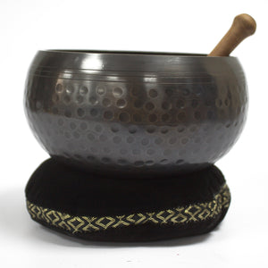 singing bowl velvet cushion 16cm