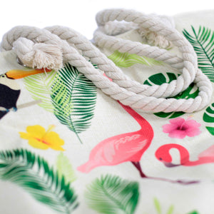 rope handle bag flamingo more