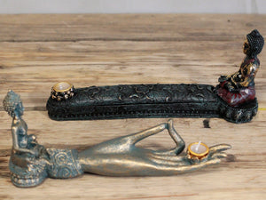 antique buddha hand incense burner