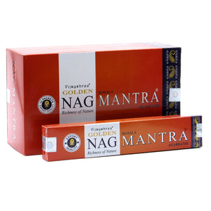 15g Golden Nag - Mantra Incense - GoldNC