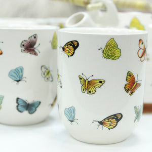herbal teapot set butterflies