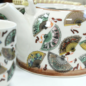 herbal teapot set china fans