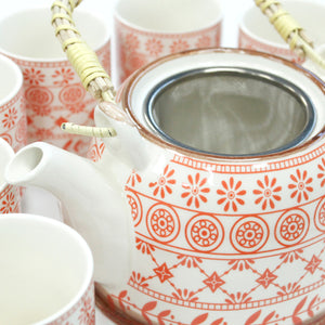 herbal teapot set amber