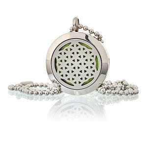 aromatherapy diffuser necklace flower of life 25mm