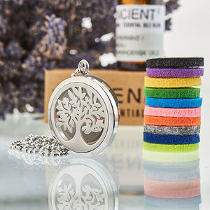 aromatherapy diffuser necklace tree of life 30mm