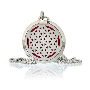 aromatherapy diffuser necklace flower of life 30mm