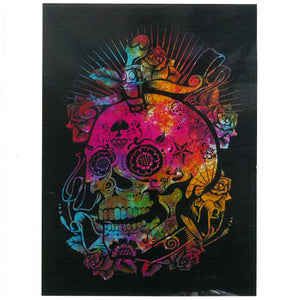 cotton wall art day of the dead skull