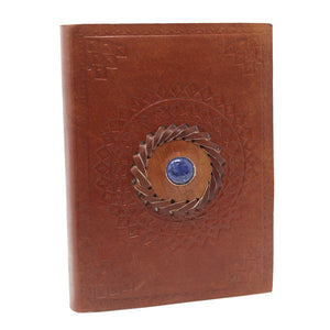 leather lapis notebook 7x5