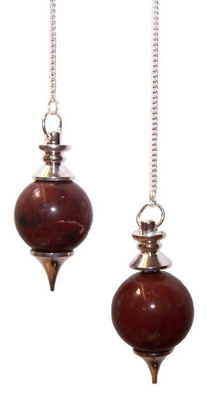 sphere pendulums red jasper