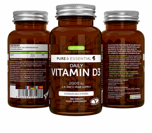 pure essential daily vitamin d3 2000iu 365s