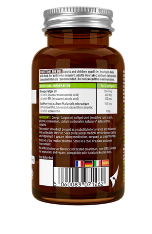 pure essential vegan omega 3 astaxanthin 60s