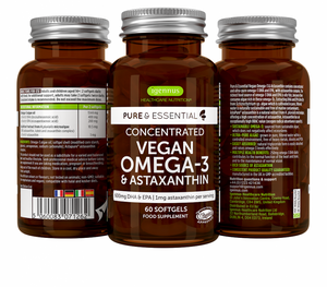 pure essential vegan omega 3 astaxanthin 60s