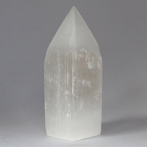 selenite pencil point tower 15 cm